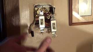 How to Wire a Double Switch  Light Switch Wiring  Conduit  2 Single Pole Switches [upl. by Bolen]