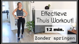 12 min Thuis Workout  Vetverbranding Conditie amp Kracht OPTIMAVITA [upl. by Washington753]