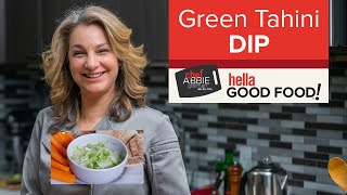 EASY HEALTHY Green Tahini Sauce  Dip Vegan amp Light [upl. by Anileda]