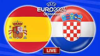 🔴 Spanien  Kroatien  UEFA EURO 2024  Live Radio Watchparty [upl. by Arekahs338]