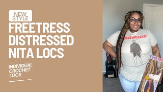 How I do my crochet locs with Distressed Nita Locs [upl. by Eichman]