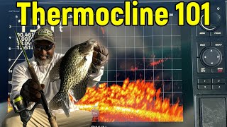 Thermocline 101  How to locate Summer Slabs Eps185 acccrappiestix crappiefishing livescope [upl. by Norrehs]