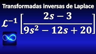 233 Transformada inversa de Laplace completando trinomio cuadrado perfecto con fracciones [upl. by Gnil707]