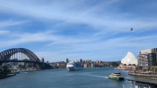 Brilliance of the Seas leaving Circular Quay Sydney [upl. by Briant]