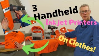 Printing on Clothing 3 Handheld Inkjet printers tested [upl. by Ettedo]