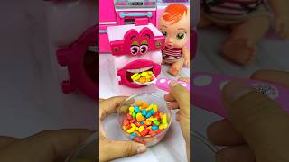 Satisfying with Unboxing Miniature Washing Machine Set Toys Eating Candy ASMR Videos [upl. by Nelrac776]