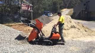 Makinex Cormidi C85  Mini Tracked Dumper Self loading [upl. by Yelyr]