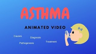 ASTHMA animated video causessymptomstreatmentpathology [upl. by Ij841]