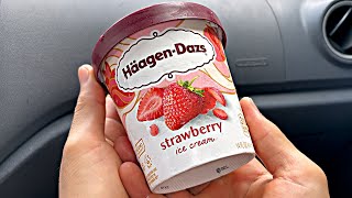 Haagen Daz Strawberry Ice Cream [upl. by Zindman]