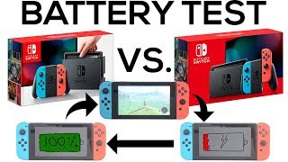 Battery Life and Charging Time of NEW Nintendo Switch V2 versus OLD V1 Switch [upl. by Toby]