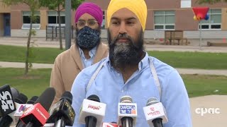 NDP Leader Jagmeet Singh on COVID19 upcoming throne speech WE Charity – September 10 2020 [upl. by Ardy]