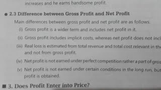 Difference Between Gross Profit and Net Profit Bcom 2nd Semester Full explanation in hindi [upl. by Suoicerpal726]