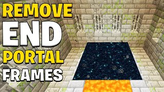 How to Break End Portal Frames Minecraft Survival 121  Java amp Bedrock Edition [upl. by Stanfill]