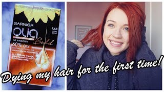 Dying My Hair and Being Independent  Garnier Olia Intense Copper Review [upl. by Natalya]