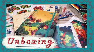 Unboxing Mossery x Poopikat Mixed Media Art Kit [upl. by Eelah]