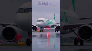 First Transavia Airbus  A321Neo Schiphol Show shorts [upl. by Eidnac195]