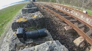 Grange over Sands Train DerailmentCrash 240324 [upl. by Atisor412]