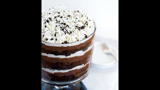 Chocolate Pudding Trifle Dessert [upl. by Drazze]