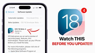 iOS 18 Beta 4 amp Public Beta 2  Watch This BEFORE The Update [upl. by Darline]