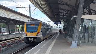 NS Sprinter richting Dordrecht vertrekt bij Station Rotterdam Lombardijen [upl. by Akcira827]