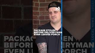 Thief caught on camera stealing package before delivery driver even leaves porch [upl. by Sidoeht]