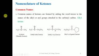 Nomenclature of aliphatic alicyclic and aromatic carbonyl compounds [upl. by Steffin]