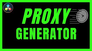 How To Use Blackmagic Proxy Generator In Davinci Resolve 18  Create Proxies Fast [upl. by Thea57]