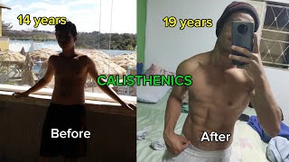 My 5 years Calisthenics Transformation  Part 2 [upl. by Inaffets48]