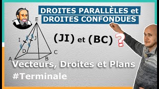 Montrer que 2 DROITES sont PARALLÈLES ou CONFONDUES dans lEspace  Exercice Corrigé  Terminale [upl. by Handel]