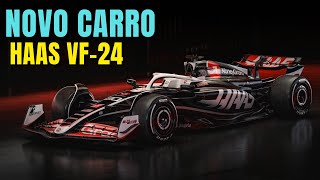 HAAS APRESENTA SEU NOVO CARRO  VF24  CONFIRA OS DETALHES  FÓRMULA 1 2024 [upl. by Sclar251]