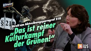 Anwältin gegen AbtreibungsLegalisierung  Annette Heinisch bei Stimmt Der NachrichtenTalk [upl. by Shultz]