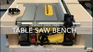 Table saw Bench for DeWalt DWE 7485 HD 1080p [upl. by Love]