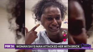 Hot Topics Woman says man attacked her with brick after refusing to give her number [upl. by Lotz]