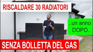 30 radiatori riscaldati senza GAS con la pompa di calore [upl. by Yedorb]