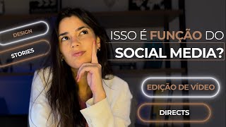 O que SOCIAL MEDIA FAZ X o que social media NÃO FAZ  Saiba o que é função do social media [upl. by Nahsez]