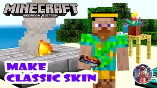 How to Make a Classic Skin for Minecraft Bedrock 121 [upl. by Oren]