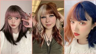 ELEGANT TWO TONE HAIR COLOR IDEAS FOR GIRLS COLOR DE PELO DE DOS TONOS [upl. by Eleanora]