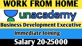 Unacademy HiringWork From Home BDE unacademy jobsearch workfromhome wfh jobs jobs2023 yt [upl. by Starlene]