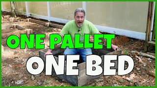 How to Make a Pallet Raised Bed [upl. by Sabelle]