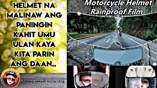 Helmet na Malinaw parin ang paningin kahit umu ulan kaya kita parin ang daan [upl. by Brandon]