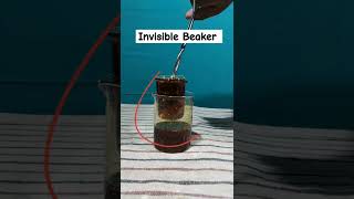 invisible Beaker। Refractive Index ।shorts physics experiment [upl. by Fleurette]