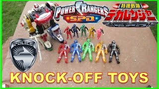 POWER RANGERS SPD Space Patrol Delta  SUPER SENTAI DEKARANGER Special Police Deka Bootleg Toys [upl. by Aube]