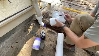 EASY PVC gutter drainage for your home explained [upl. by Eessac597]