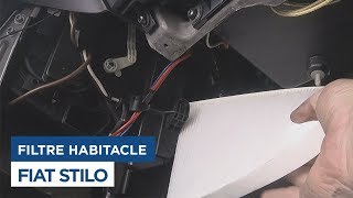 Fiat Stilo  Changer le Filtre dHabitacle [upl. by Enirehtakyram]