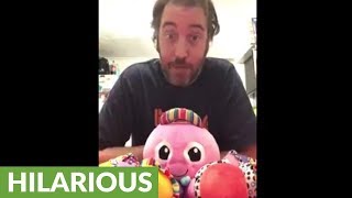 Man plays Push It on honking toy octopus [upl. by Essie868]