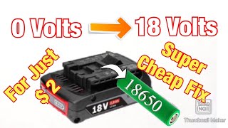 Repairing Bosch 18v battery  on the cheap [upl. by Pulcheria]