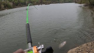 UNEXPECTED MONSTER Caught while Fishing a 30ft Hole Biggest of the Year [upl. by Jonathon302]