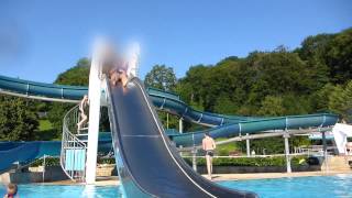 Freizeit und Familienbad Müllheim  Beckenrutsche Onride [upl. by Lledrac]