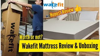 Wakefit Orthopedic Memory foam Mattress Unboxing amp Review After 3 months Trial [upl. by Goulden269]