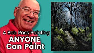 ANYONE CAN PAINT THIS Bob Ross Landscape  Oils for Beginners [upl. by Torr]